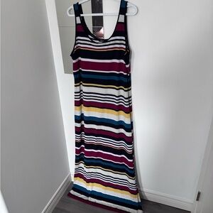 Reitmans Multicolor Striped Maxi Dress